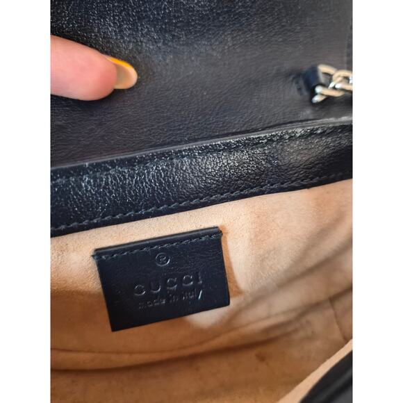 Gucci Pink Red Multicolor Matelasse Quilted Mini GG Marmont Camera Bag - Picture 8 of 8